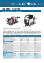 HG7000-HG10000 HYDRAULIC GENERATOR - English