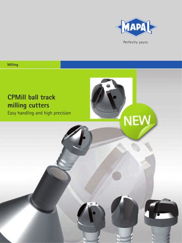 MAPAL CPMill ball track milling cutters