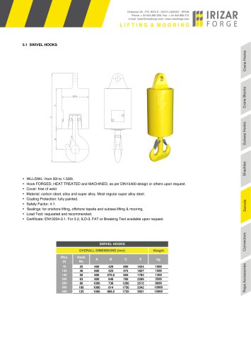 5.1 SWIVEL HOOKS