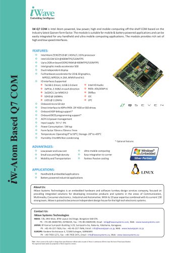 Atom Z5xx Development Platform