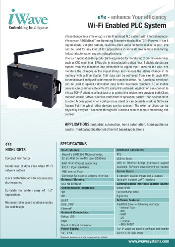 Wi-Fi enabled PLC system