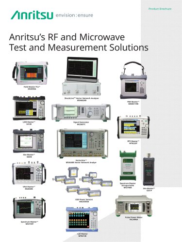 Anritsu’s RF and MicrowaveTest and Measurement Solutions