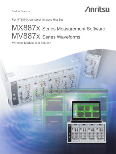 MX887x Series Measurement Software / MV887x Series Measurement Software - Wireless Module Test Solution