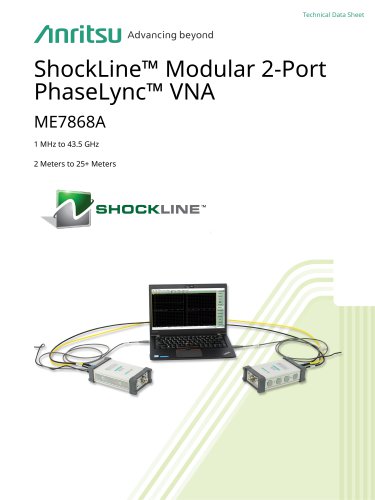 ShockLine™ Modular 2-Port PhaseLync™ VNA ME7868A