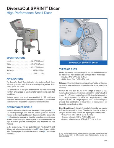 DiversaCut SPRINT®  Dicer