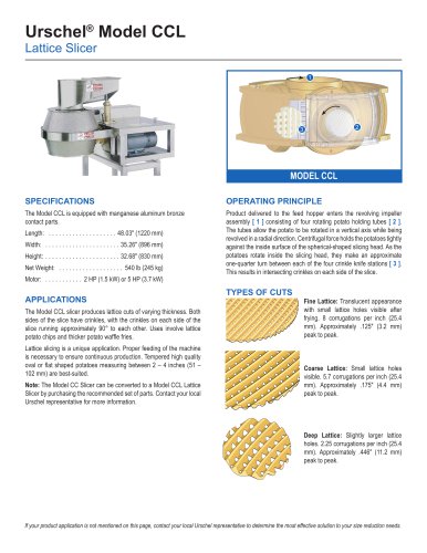 Urschel® Model CCL