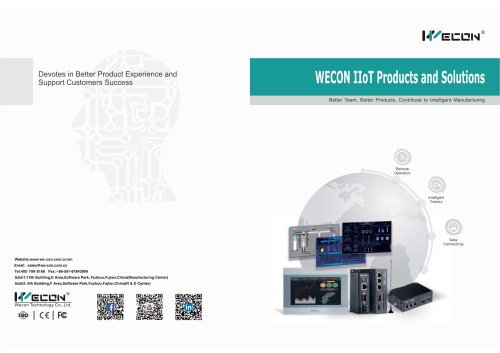 WECON IIoT Products and Solutions