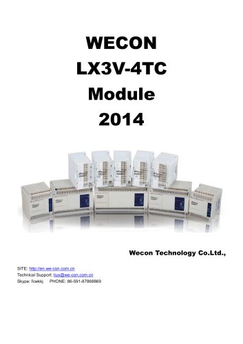 WECON PLC Extend Module LX3V-4TC