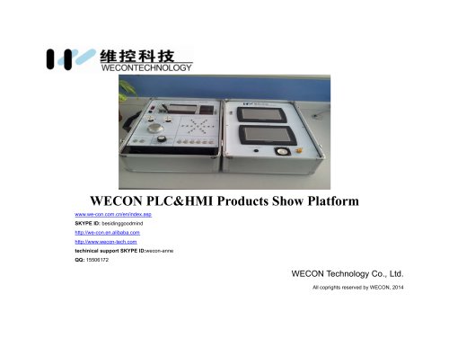 WECON PLC&HMI Products Show Platform