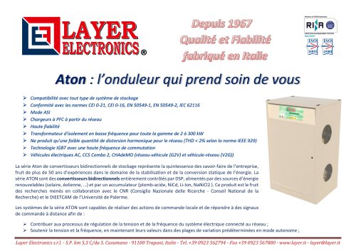 Convertisseurs bidirectionnels de stockage série Aton