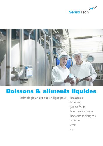 Technologie analytique en ligne pour les boissons et les aliments liquides : brasseries, laiteries, jus, boissons gazeuses et mixtes, amidon, café et vin