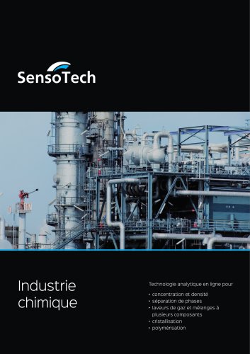 Technologie analytique en ligne pour l'industrie chimique : mesure de la concentration et de la densité, détection de phases, analyse de composants multiples, surveillance des cristallisations et des polymérisations.