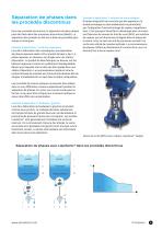 Technologie analytique en ligne pour la séparation des phases dans les pipelines, dans les procédés discontinus, dans les procédés continus et en tant que solution pour les vannes - 5