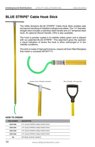 BLUE STRIPE® Cable Hook Stick