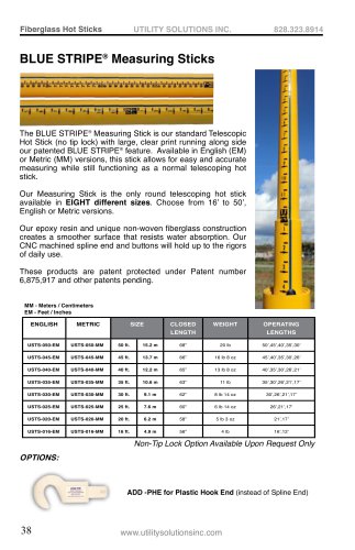 BLUE STRIPE® Measuring Sticks