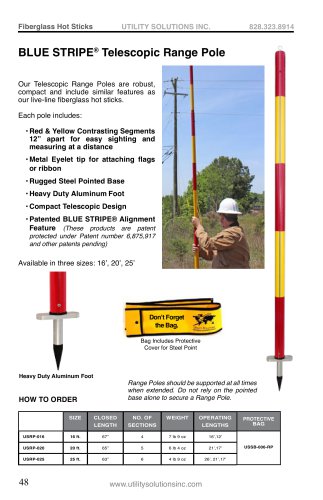 BLUE STRIPE® Telescopic Range Pole