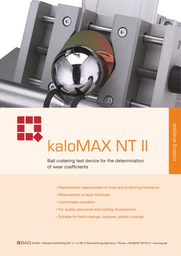 Calo Tester kaloMAX NT II