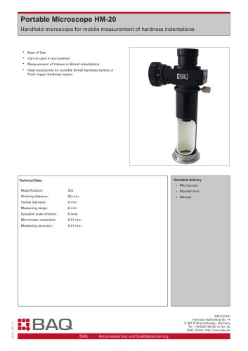 Protable microscope HM-20