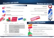 Etiquettes de sécurité - 2