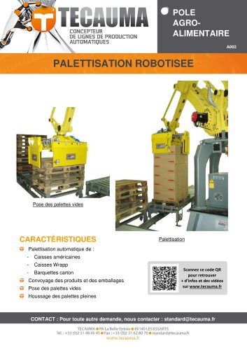 A002 Palettisation robotisée