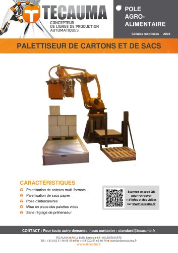 A004 Palettiseur robotisé de sacs