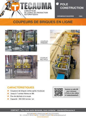 C004 Coupeur de briques en ligne