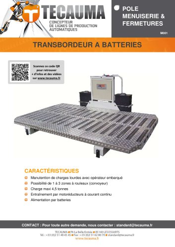 M001 Chariot transbordeur à batteries