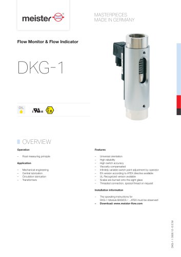 Flow Monitor & Flow Indicator DKG-1