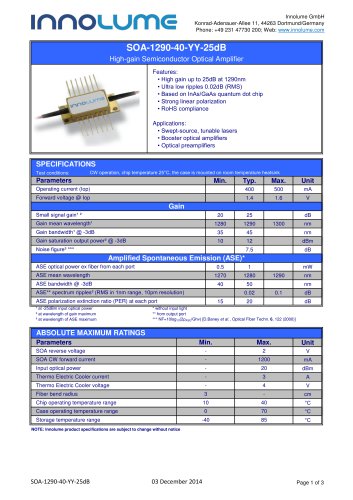 SOA-1290-40-YY-25dB