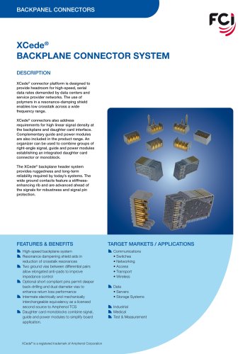 XCede Backplane Connector System