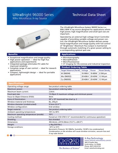 Ultrabright 90kV Microfocus