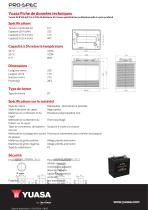Yuasa DCB105-6(DT) 6 V 225 Ah Batterie GS Yuasa spécification professionnelle à cycle profond