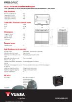 Yuasa DCB125-6(ET) 6 V 240 Ah Batterie GS Yuasa spécification professionnelle à cycle profond