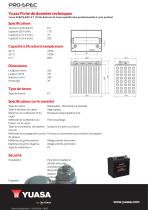 Yuasa DCB875-8(ET) 8 V 170 Ah Batterie GS Yuasa spécification professionnelle à cycle profond