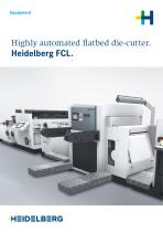 Highly automated flatbed die-cutter. Heidelberg FCL.