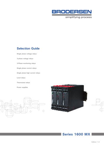 Selection Guide MC Control Relays