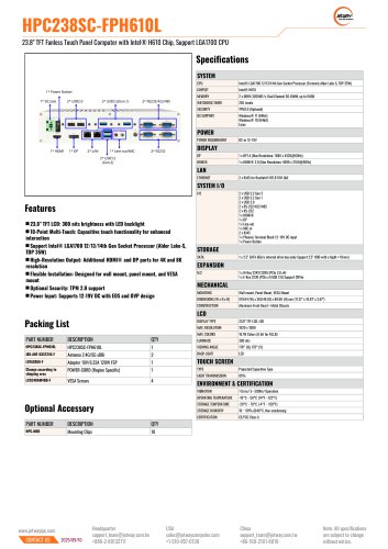 HPC238SC-FPH610L_Datasheet