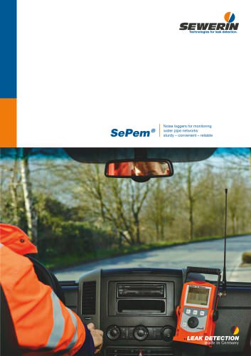 SePem® - Noise loggers for monitoring water pipe networks / sturdy ? convenient ? reliable