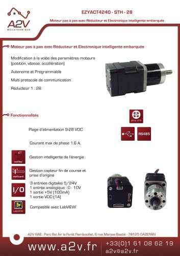 EZYACT4240-STH-28 - Motoréducteur avec électronique intégrée