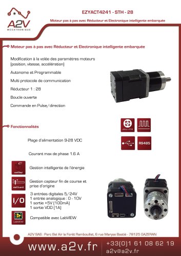 EZYACT4241-STH-28 - Motoréducteur avec électronique intégrée