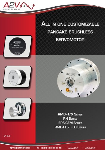 Pancake brushless servomotor - 2025