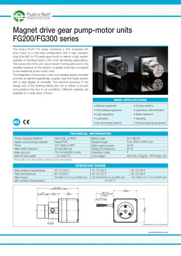 Pompe à engrenages FG200-300