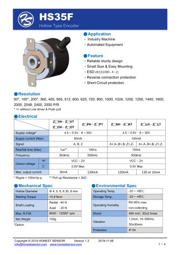 HS35F Datasheet