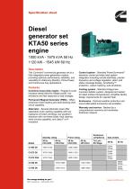 Diesel generator set KTA50 series engine