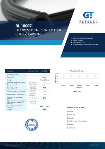 Fluorosilicone chargé carbone - BL10007 - GETELEC