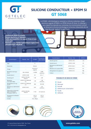 GT5068 - Silicone conducteur + EPDM