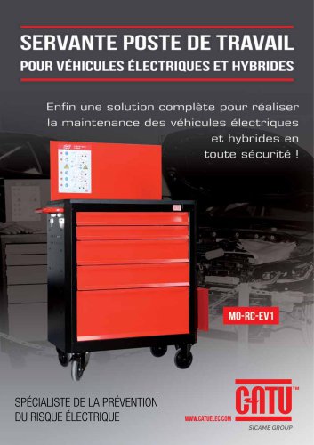 CATU Servante d'atelier pour véhicules électriques et hybrides