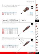 Tournevis, clés mâles et embouts de vissage - 12