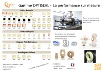 Gamme joints usinés - 2