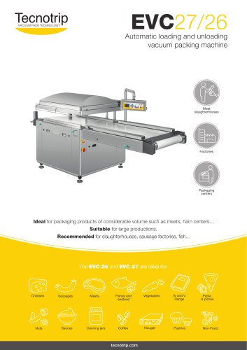 AUTOMATIC LOADING AND UNLOADING VACUUM PACKING MACHINE EVC-26/27